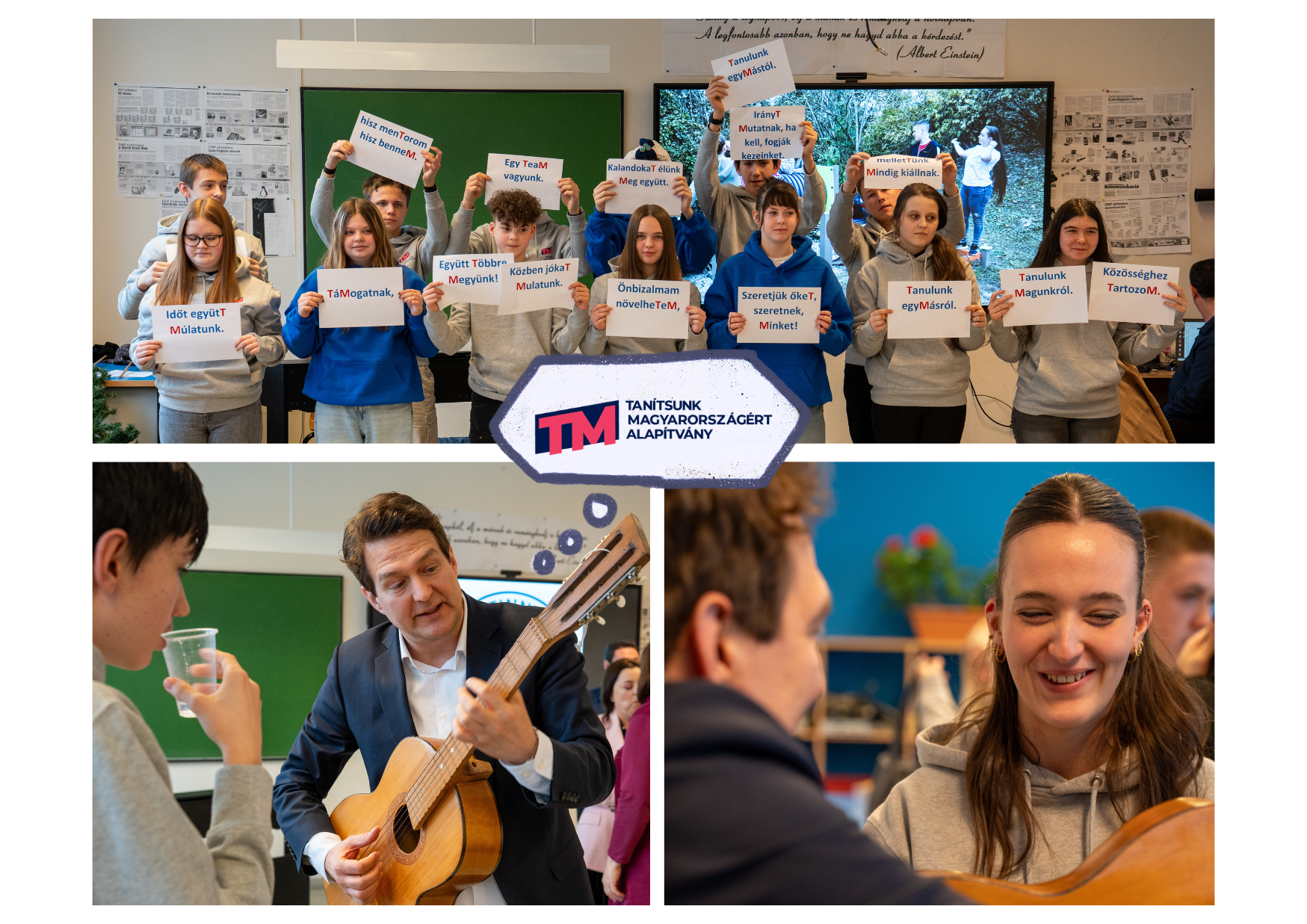 Iskolalátogatás Tinnyén