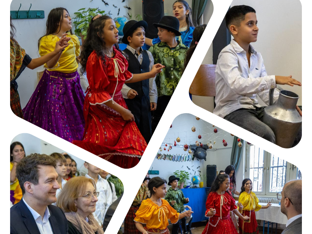 Nemzetiségi táncelőadással köszöntötték a kormánybiztost Tatabányán 